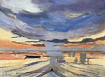 Blue Sunset, Low Tide