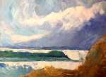 Turner Goes Surfing<br><font color='red'><B>Large Canvas 40 x 30</B></font>